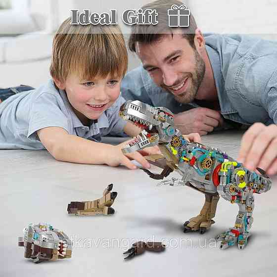 Конструктор динозавр тиранозавр 1388 деталей механическая модель Ти-Рекс 13050 Хмельницкий