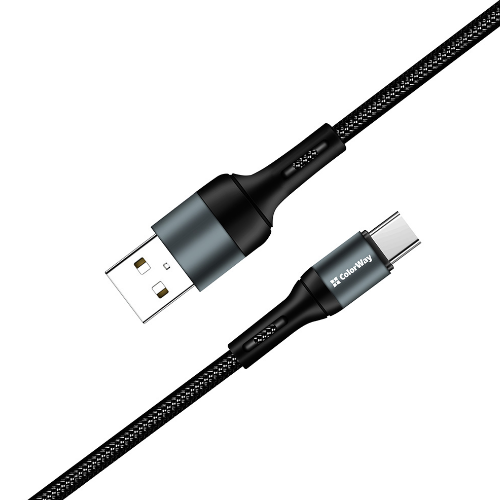Кабель USB Type-C ColorWay CW-CBUC045-BK 2,4A 1м чорний Житомир