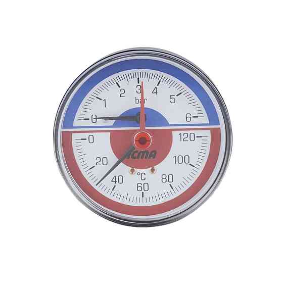 Термоанометр Icma 1/2" 0-6 барів, заднє під'єднання No259 Київ