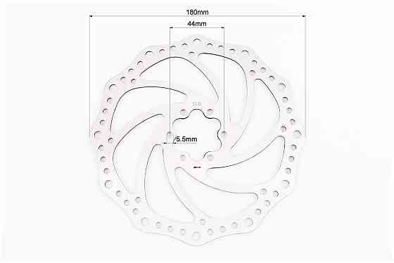 Гальмівний диск 180мм, кріпл. 6 болтів, BD-03 Киев