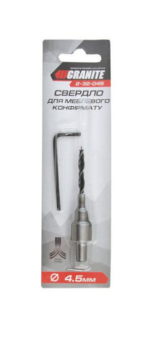 Свердло для меблевого конфірмату GRANITE 4.5 мм 2-32-045 Рівне - фото 2