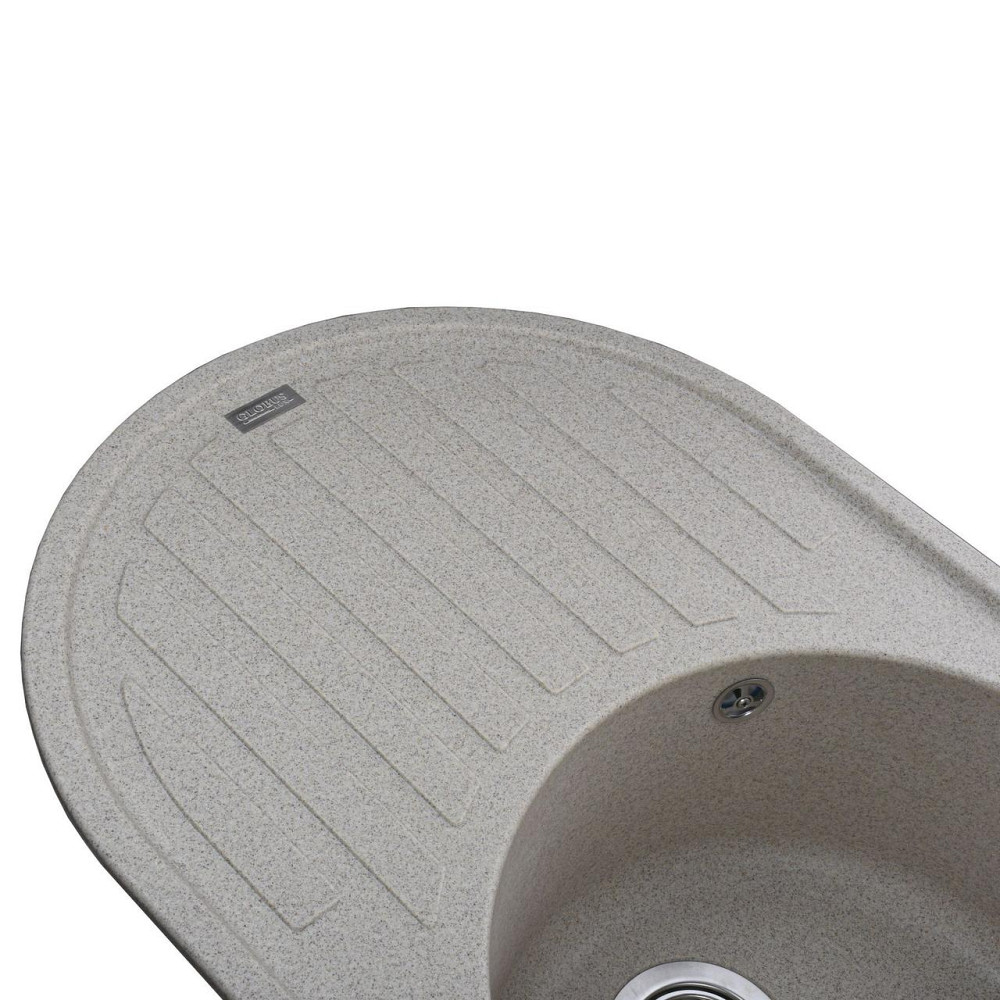 Гранітна мийка Globus Lux OHARA мигдаль 770х500мм-А0008 (000021076) Київ - фото 3