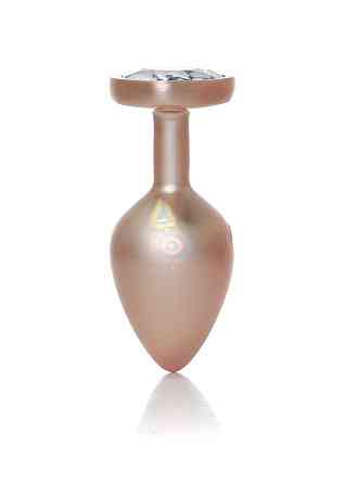 Анальная металлическая пробка Plug-Jewellery Pearl Gold Heart PLUG- Clear M Sex Aura Киев