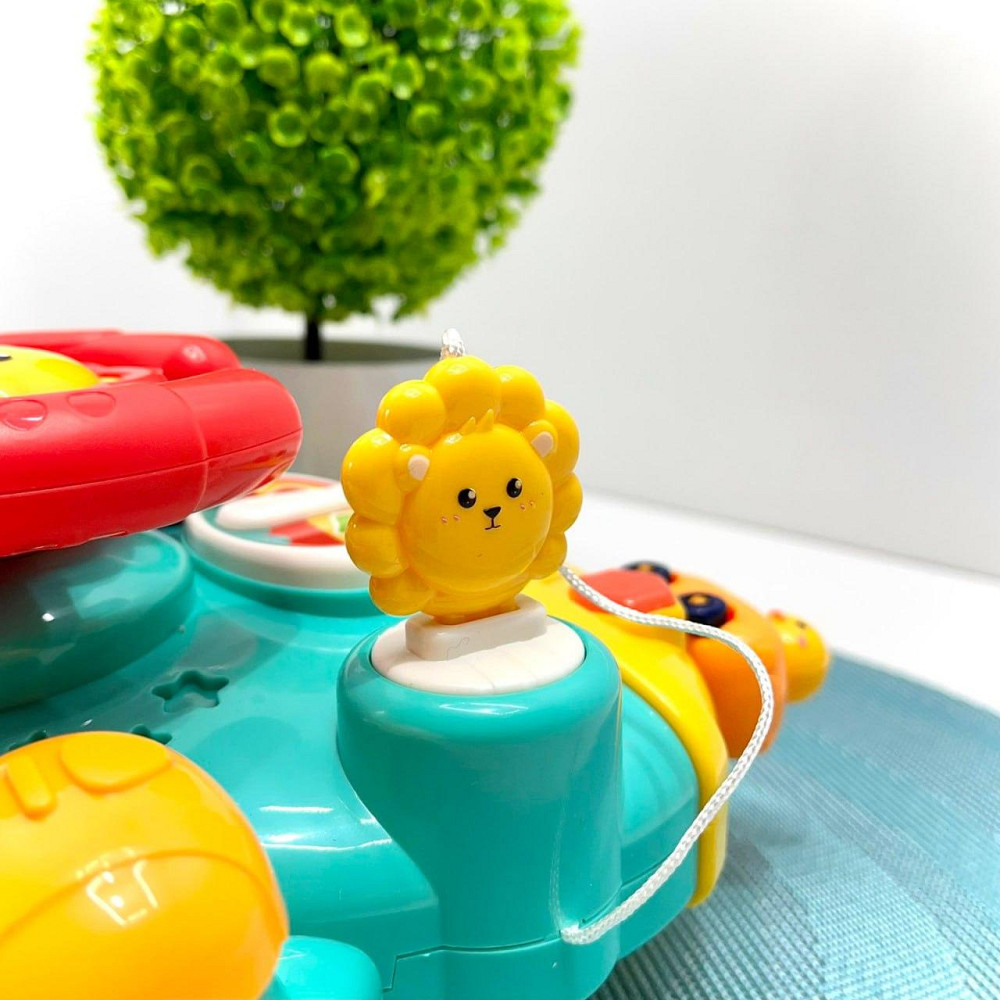 Кермо інтерактивне музичне Limo Toy Автотренажер українською мовою кріпиться на коляску/ліжечко Блакитний (HB 0077) Чернігів - фото 3