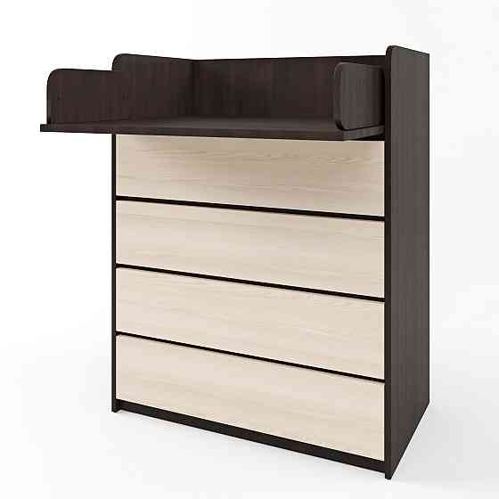 Комод пеленальний Еверест 80х45х101 венге + дуб молочний (телескопи) (DTM-2448) Дніпро