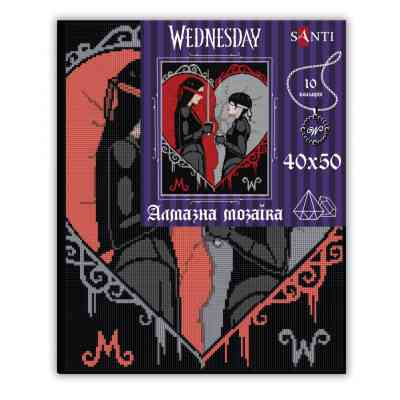 Картина по номерам Santi Wednesday Duelo a ciegas 40х50 см, алмазна мозаїка (954161) Винница
