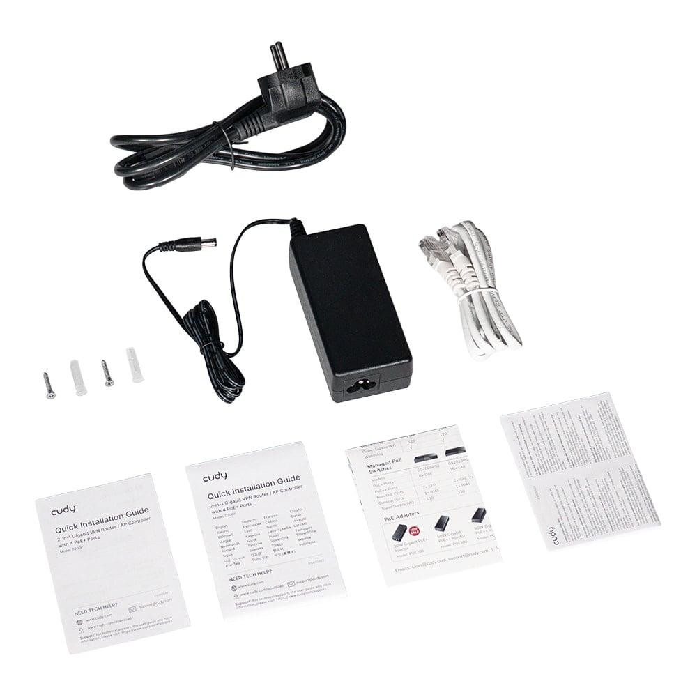 Контролер точок доступу AP Cudy C200P гігабітний VPN-маршрутизатор із 4 портами PoE+ Київ - фото 6