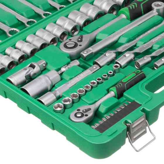 Набір інструментів INTERTOOL 1/2" & 1/4", 77од.(гол.4-32мм, кл.комб,7-19мм,кл.шарн.8-15мм) - для автосервісу Львів