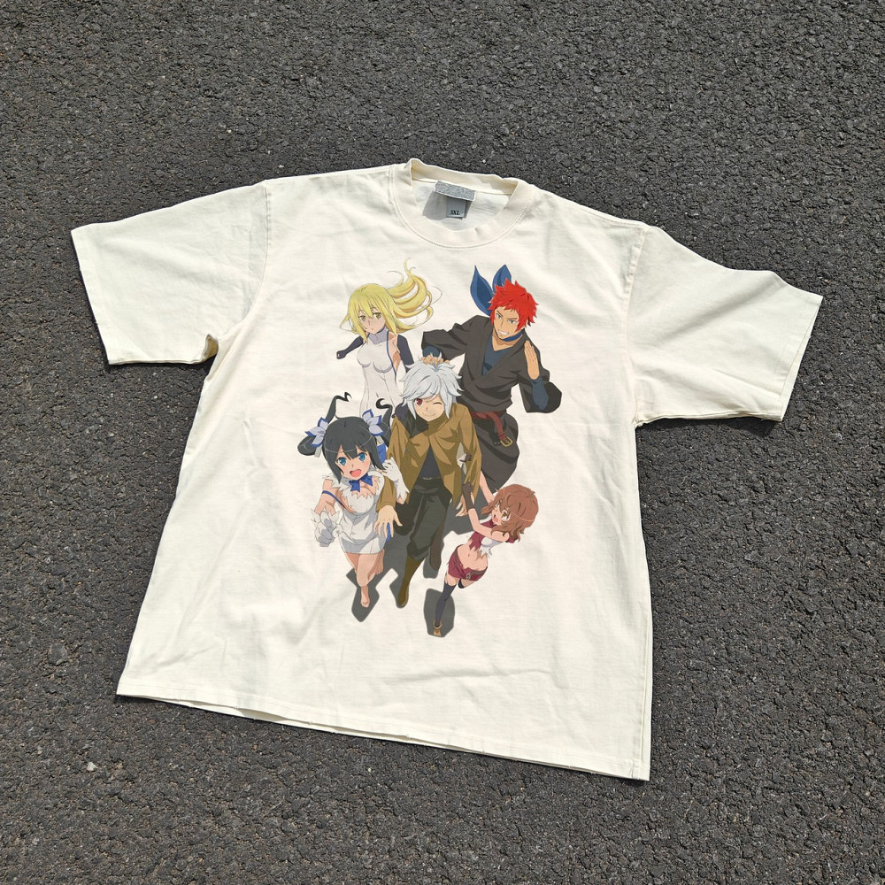 Футболка мужская с принтом аниме Аниме Данмакхи Аниме Белл оверсайз (S/M/L) Черний Днепр - изображение 6