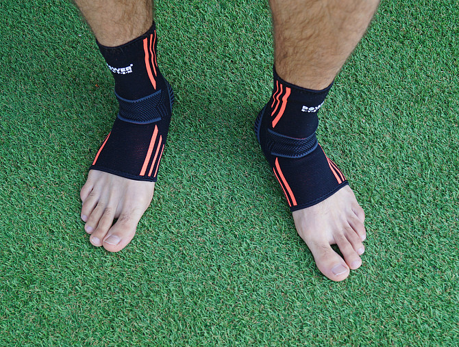 Бандажі на гомілкостоп Power System PS-6022 Ankle Support Evo Black/Orange M (пара) Каменское - изображение 8