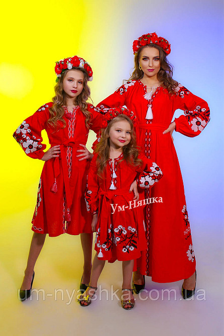 Жіноча вишита сукня на натуральному полотні Паризький букет Кривий Ріг - фото 2