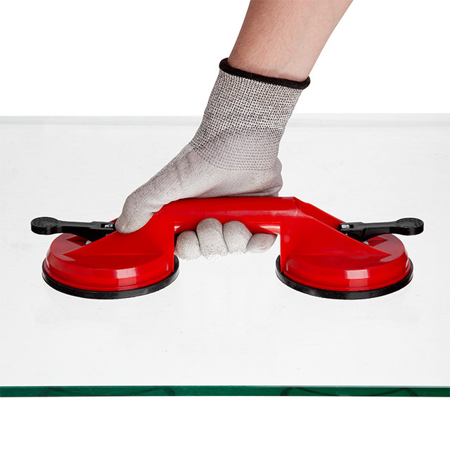 Держатель-присоска для стекла, двойная: 2×120 мм, максимальная нагрузка: 80 кг INTERTOOL HT-7102 Киев - изображение 5