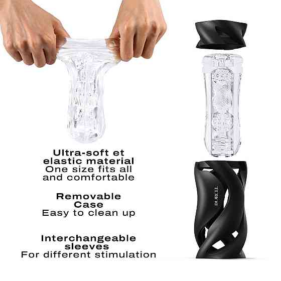 Мастурбатор Dorcel DEEP BLOW BLACK, двойное использование Sex Aura Киев