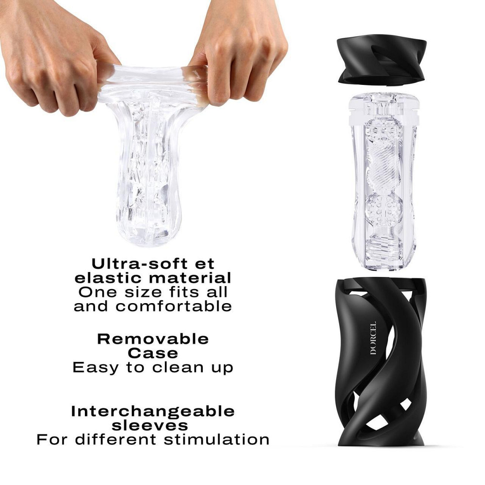Мастурбатор Dorcel DEEP BLOW BLACK, двойное использование Sex Aura Киев - изображение 4