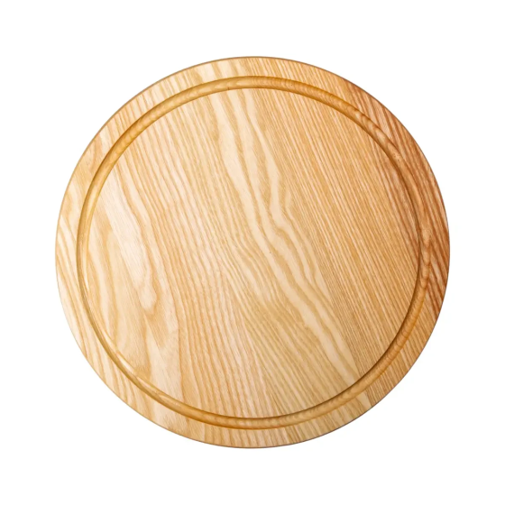 Lugi Обробна дерев'яна дошка кругла 30 см для подачі нарізки ясен C11W300 Коломыя