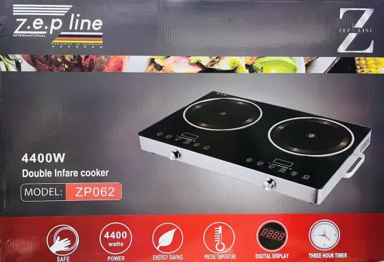 Инфракрасная двухконфорочная электроплита Zepline ZP-062 Коломыя