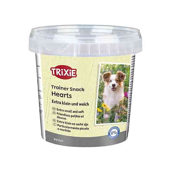 М'які ласощі для дрібних собак Trixie (TX-31524) Mini Hearts з куркою, ягням та лососем 200 г Вінниця