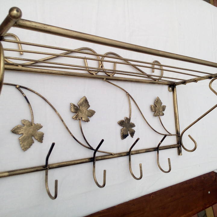 Вешалка кованая настенная «Квадрат маленький» (M-026) для одежды Киев - изображение 1