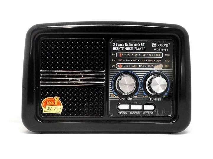 Радіоприймач GOLON RX-BT978S solar FM/AM/SW радио Одеса - фото 4