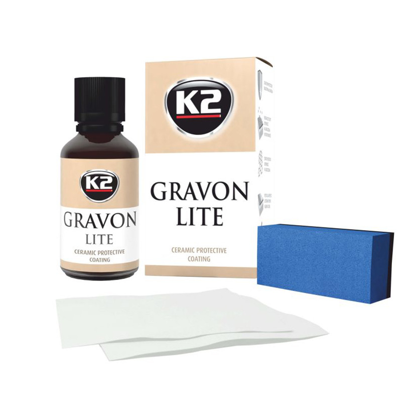 Набор керамического покрытия K2 Gravon Lite Set 30мл с аппликатором и салфетками Львов - изображение 1