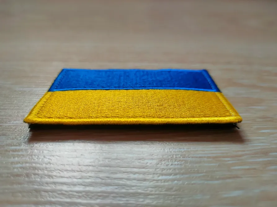 Нашивка на одежду Флаг Украины на липучке Киев - изображение 5