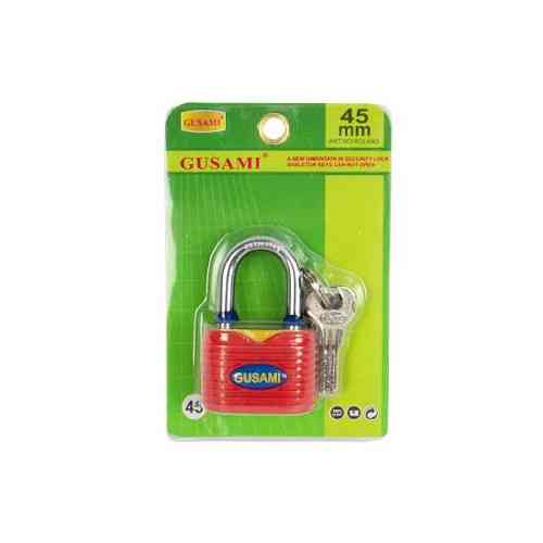 Замок навісний GUSAMI висячий 45мм сталева дужка 4 ключі міцний корпус Київ