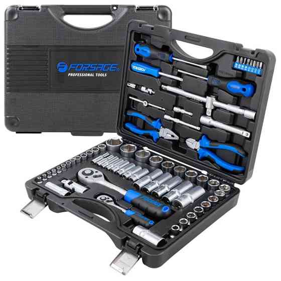 Набір інструментів 69 пр.,1/4",1/2", (6 гр.) (4-32 мм) Forsage F-4603-5 Одеса