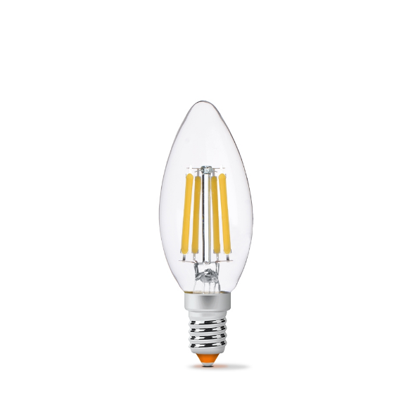 Лампа C37 6W E14 3000K 220V Filament LED Videx Житомир