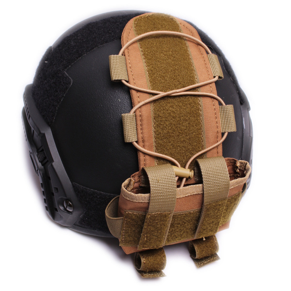 Подсумок на шлем, противовес на каску, сумка для батарей Койот Одесса - изображение 11