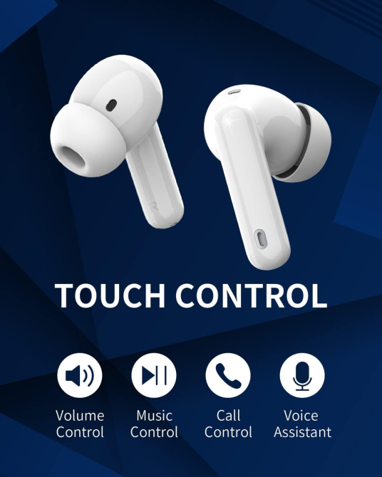 Уцінка Бездротові навушники TWS Smoonigh A50 PRO Bluetooth 5.3 уцінка вологозахисні спортивні навушники з 4 мікрофонами Київ - фото 5