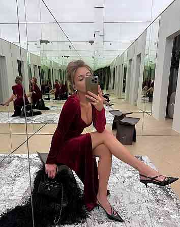 Жіноче привабливе елегантне довге плаття королівський щільний оксамит Бордо, 44/46 Одеса