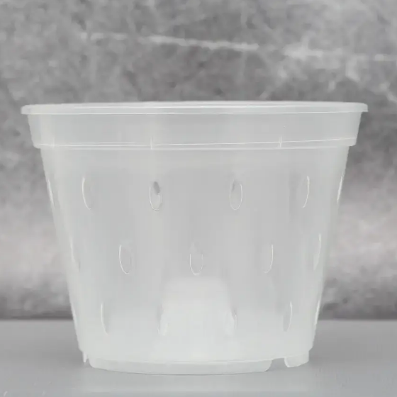 Вазон для орхідей дренажний 14*10,5см прозорий Алеана Житомир - изображение 2