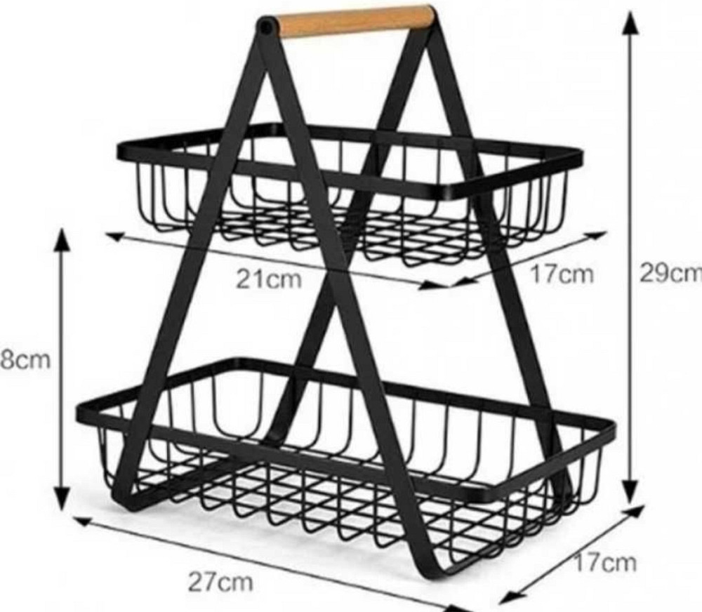 Двухъярусный металлический фруктовник с ручкой Разборная корзина для фруктов. Харьков - изображение 4