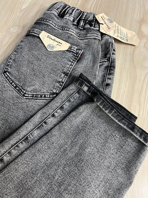 Джинсы женские V&D 5011 МОМ jeans comfort резинка на талии стрейчевые облегченные светло серые, светло-серый, 44, 42, 114 см, 135 см Киев - изображение 4