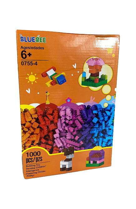 Дитячий розвиваючий конструктор 1000 штук у наборі,  1:48 дрібні будівельні блоки, 20x15x3.5 см Кам'янець-Подільський - фото 1