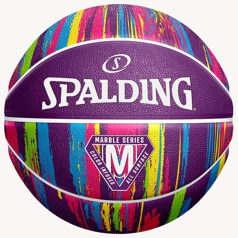 84403Z М'яч баскетбольний Spalding Marble 7 Вишнёвое - изображение 1