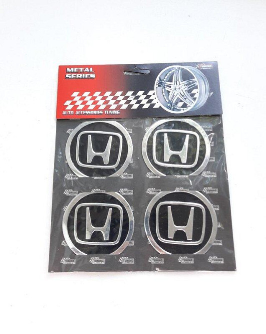 Наклейки на ковпаки Honda чорні, діам. 60мм Вінниця - фото 1