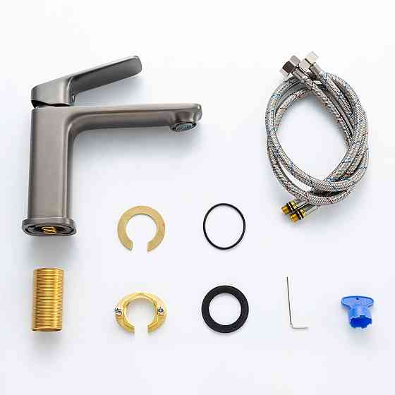 Смеситель для умывальника GAPPO G1028-9, графит Киев