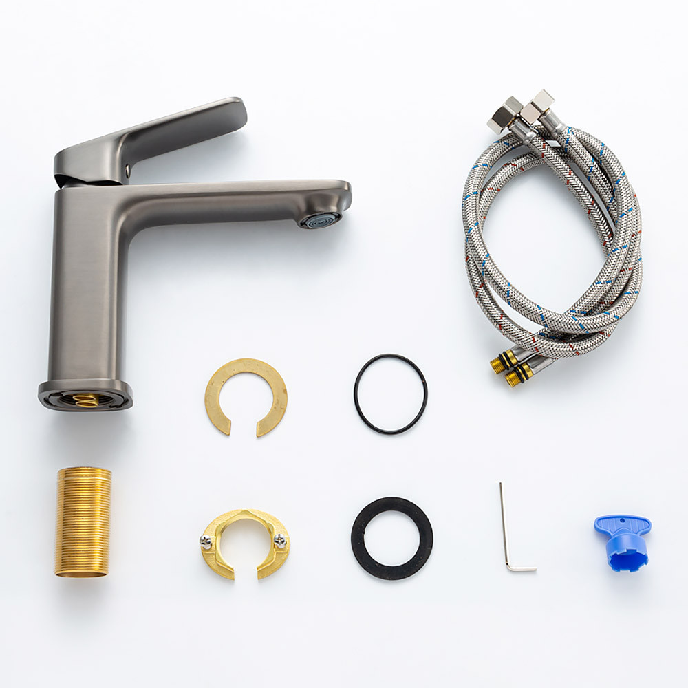 Смеситель для умывальника GAPPO G1028-9, графит Киев - изображение 3