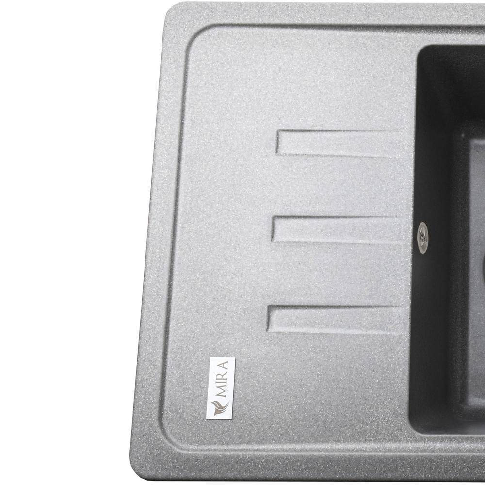 Гранитная мойка Mira MONTI серый 620 х 435 мм (000028977) Киев - изображение 5