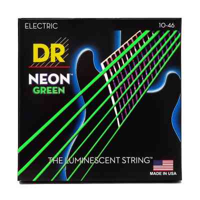 Струни для гітари DR Strings NEON Green Electric - Medium (10-46) (NGE-10) Вінниця