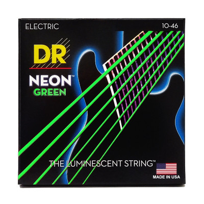 Струны для гитары DR Strings NEON Green Electric - Medium (10-46) (NGE-10) Винница - изображение 1