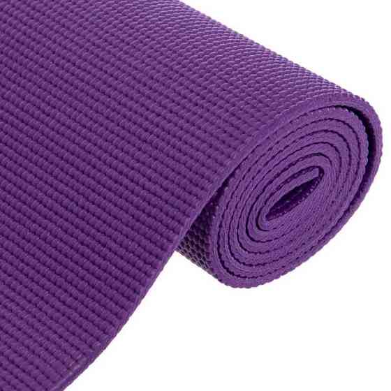 Гимнастический коврик для йоги и фитнеса Power System PS-4014 PVC Fitness-Yoga Mat Фиолетовый, 173x61x0.6 см Киев