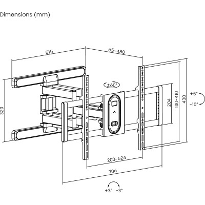 Кронштейн HiSmart HS083960 Винница - изображение 4