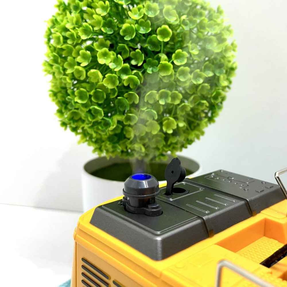 Екскаватор на радіокеруванні на акумуляторі холодний пар-дим рухомий ківш USB зарядне світло Жовто-чорний (9035E) Чернігів - фото 3