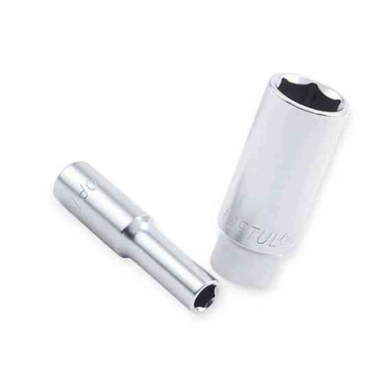 Головка торцевая шестигранная удлиненная 1/2 10мм CrV Мукачево