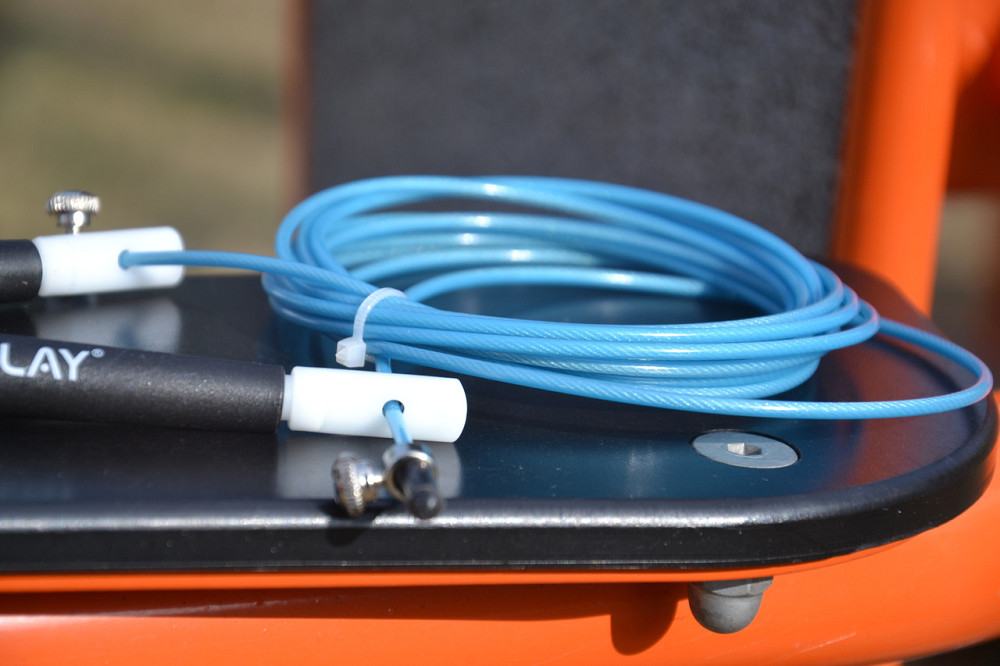 Скакалка швидкісна спортивна PowerPlay 4202 Ultra Speed Rope Бірюзова 2,9m.) Київ - фото 8