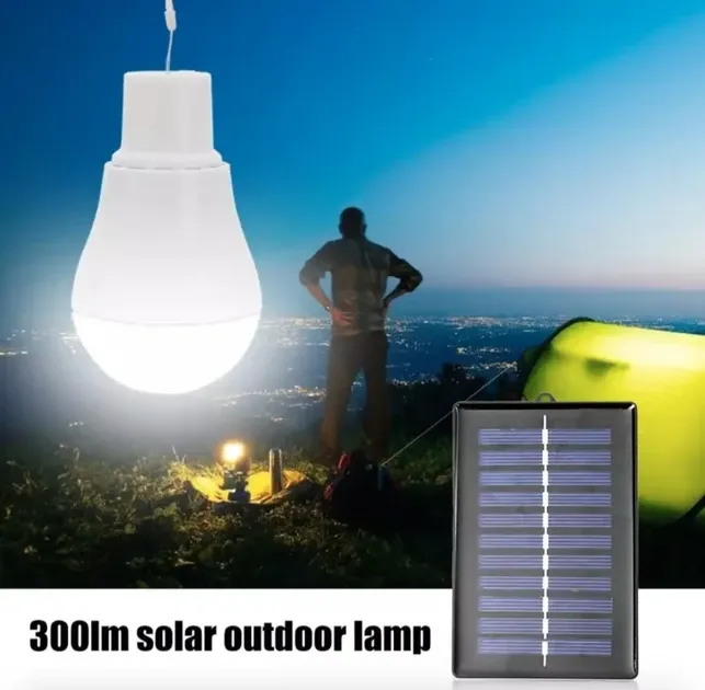 Аккумуляторная лампочка аварийного освещения 10 Вт с солнечной панелью CL-028MAX  НФ-00008358 Одесса - изображение 1