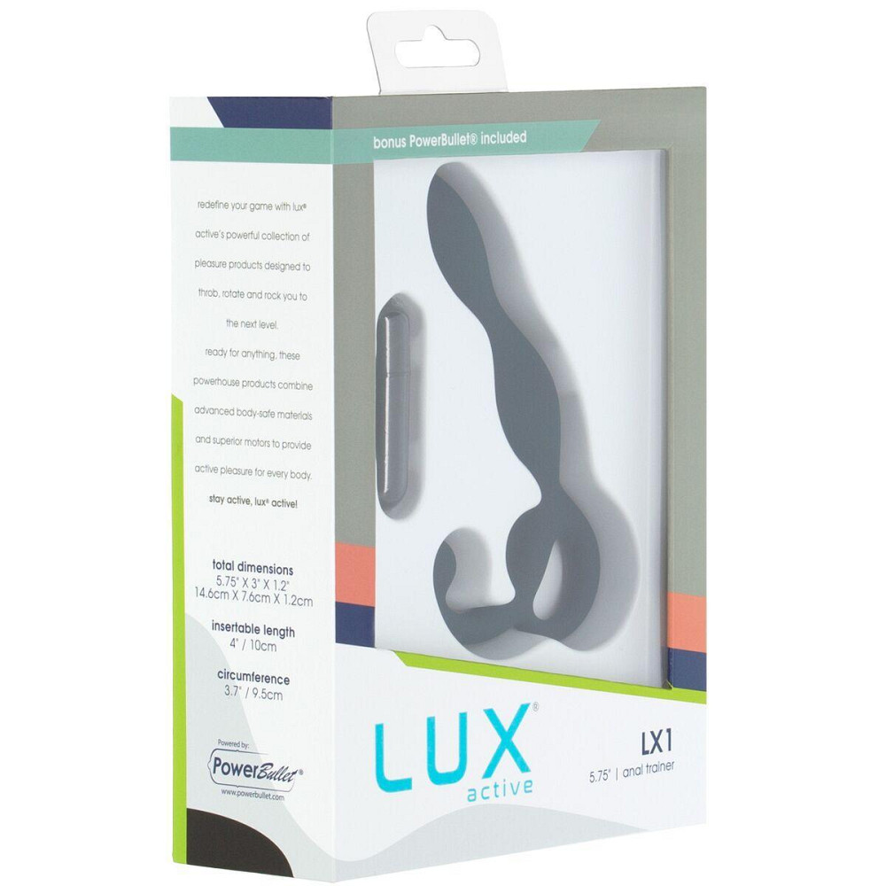 Массажер простаты Lux Active LX1 Anal Trainer 5.75″, Dark Blue, вибропуля в комплекте Sex Aura Киев - изображение 6