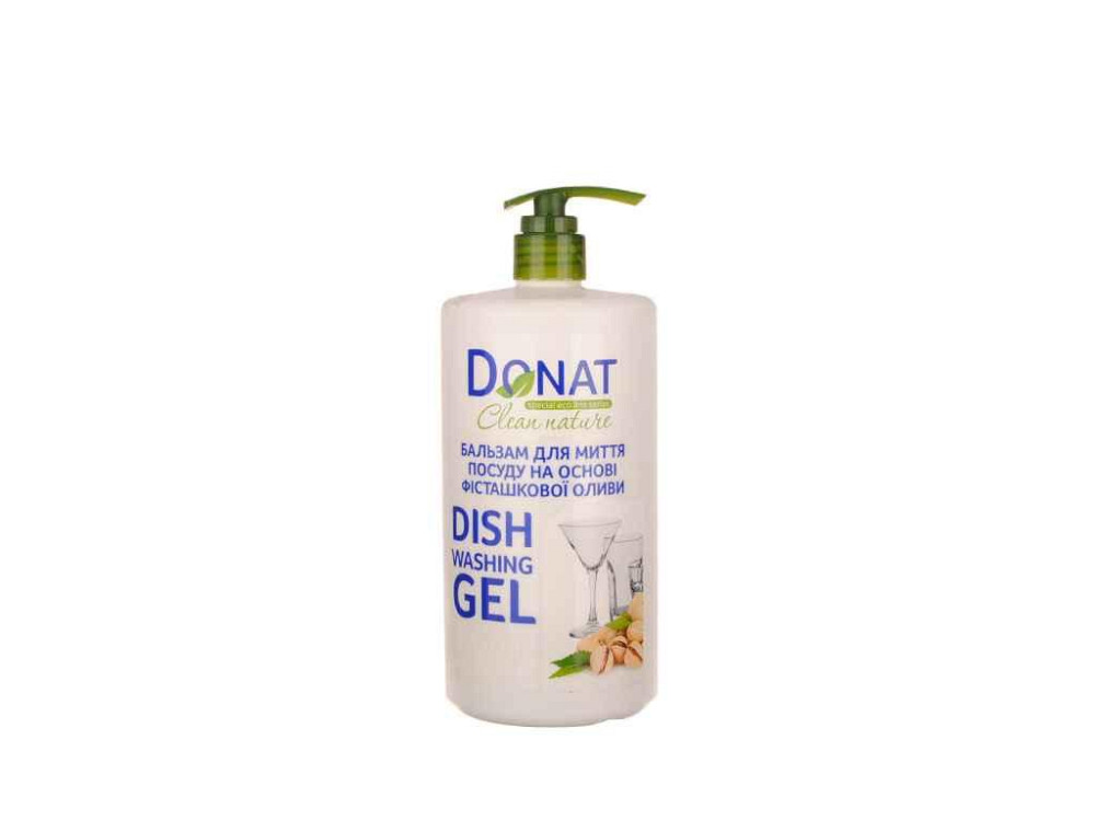 Бальзам для миття посуду 1л на Фісташкова олива (з дозатором) Clean Nature ТМ DONAT Київ - фото 1